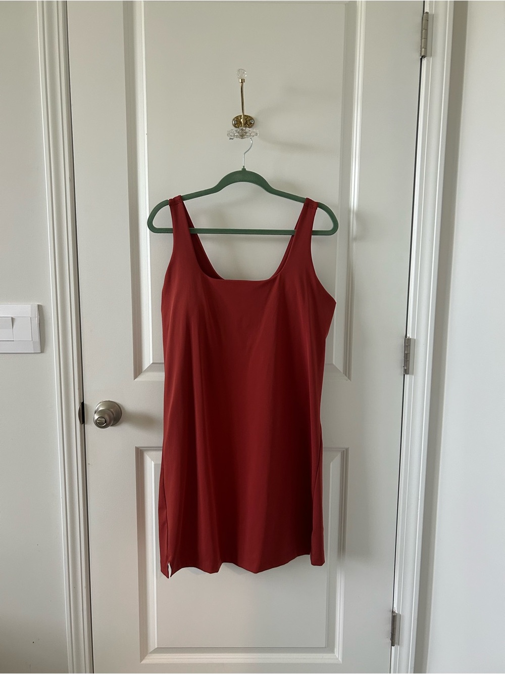 Fully Lined Athletic Mini Dress with Shorts / Skort